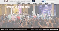 Desktop Screenshot of fcjg.de